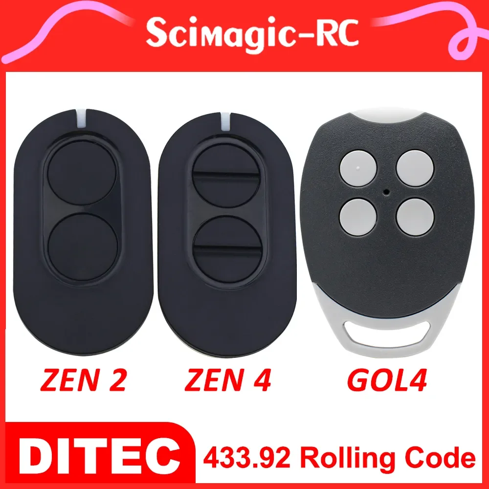 

For DITEC Remote Control DITEC BIXLP2 BIXLS2 BIXLG4 GOL4 Garage Door Remote Control Gate Opener Command 433.92MHz Rolling Code