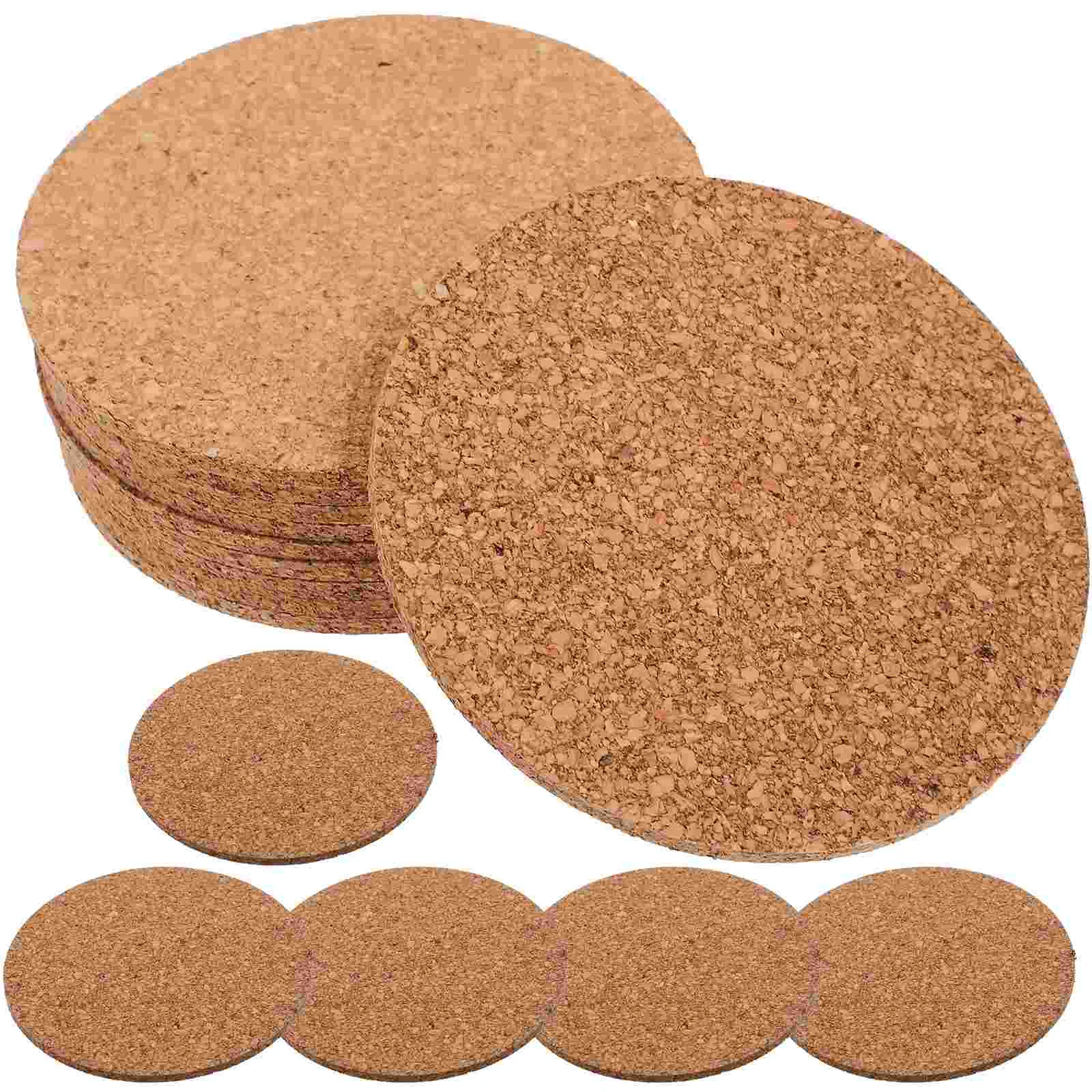 

Coasters Cork Mat Coaster Cup Pad Drink Mug Hot Mats Table Pot Wood Round Placemat Pan Drinking Wedding Tabletop Decoration