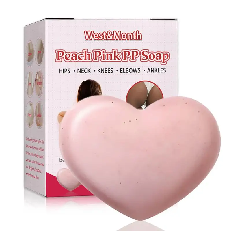 

Мыло для ухода за бедрами, розовое Персиковое мыло на основе растений для ухода за бедрами, шеей, коленями, лодыжками, Скраб Мыло для женщин увлажняющее мыло для рук и тела нежное