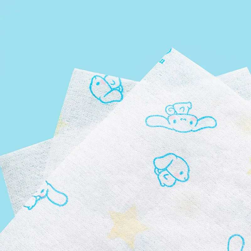 Miniso Sanrios Cinnamoroll Kuromi Multi-Purpose Kitchen Printing Disposable Thick Suction Water-Absorbing Oil-Absorbing Lazy Rag |
