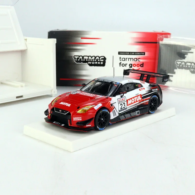 

Tarmac works TW container 1:64 Nissan R35 GT-R Nismo GT3 No. 23 car model collection decoration gift