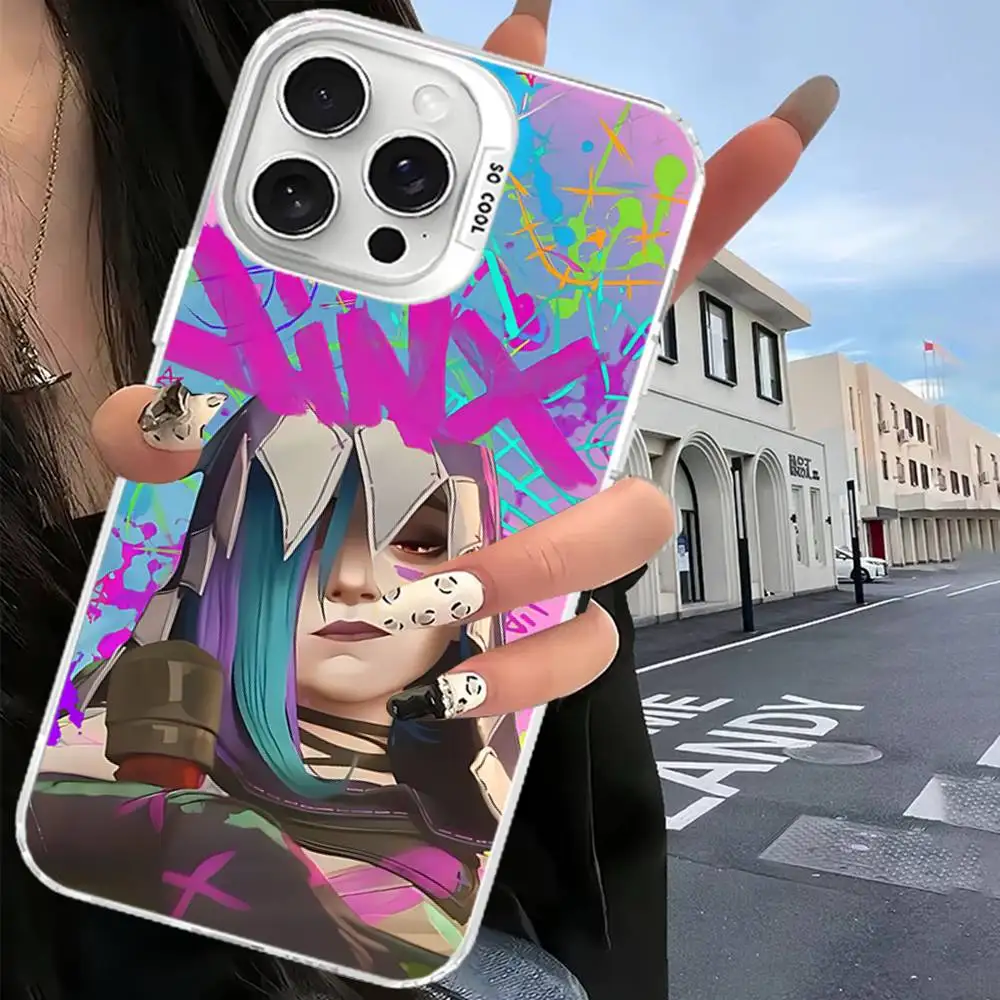 Фото Горячая крутая игра JinX для iPhone 17, 16, 15, 14, 13, 12, 11 Pro Max Plus, матовый цвет, задняя крышка для телефона №4