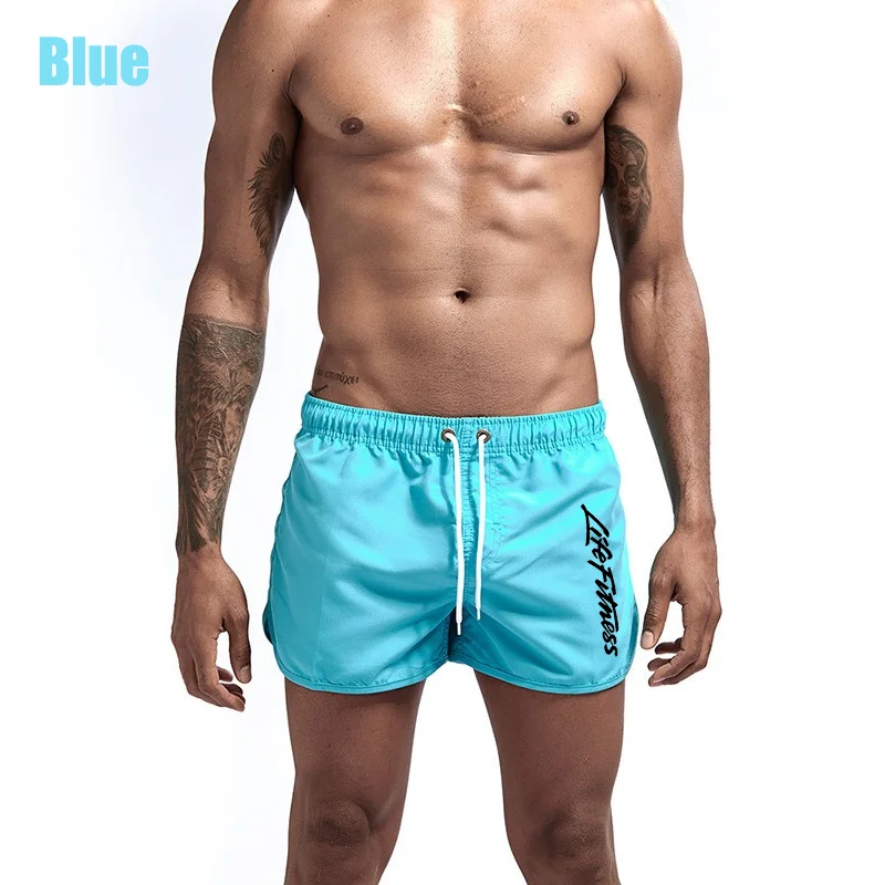

Trending Swim Shorts for Man Summer Sport GYM Shorts Life Fitness Print Casual Quick Dry Pants Male Jogger Beach Short Trunks