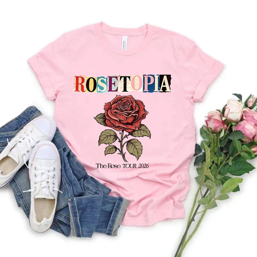 Футболка The Rose Rosetopia Tour 2026 Comfort, винтажная футболка The Rose Kpop с изображением Усунга, Доджуна, Хаджуна, Тэгёма, для концертов, подарок (art.: 3920db6625050) - 3920db6625050