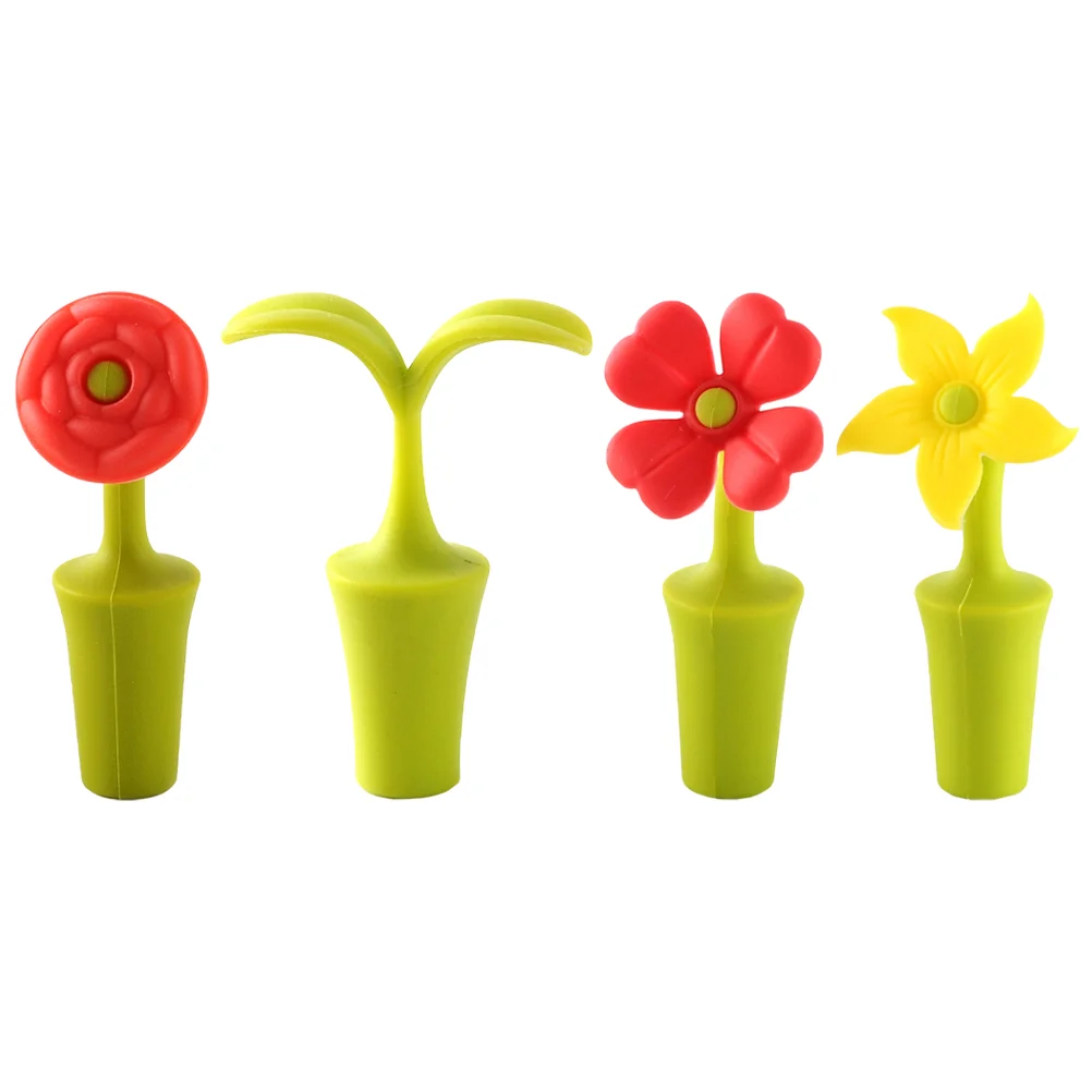 

4 шт., силиконовые пробки для бутылок