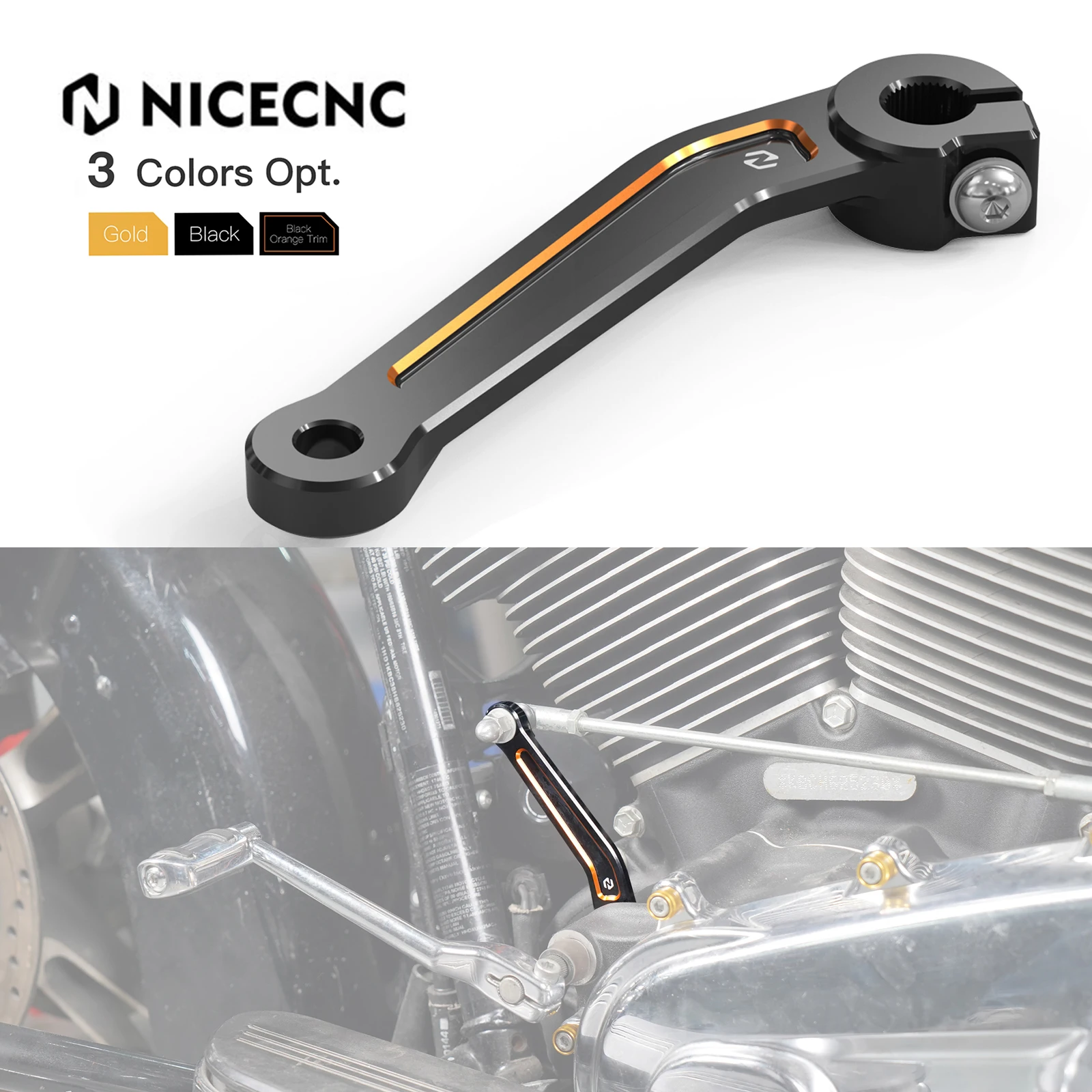 Внутренний рычаг переключения передач для мотоцикла фотоэлемент Harley Touring Road King