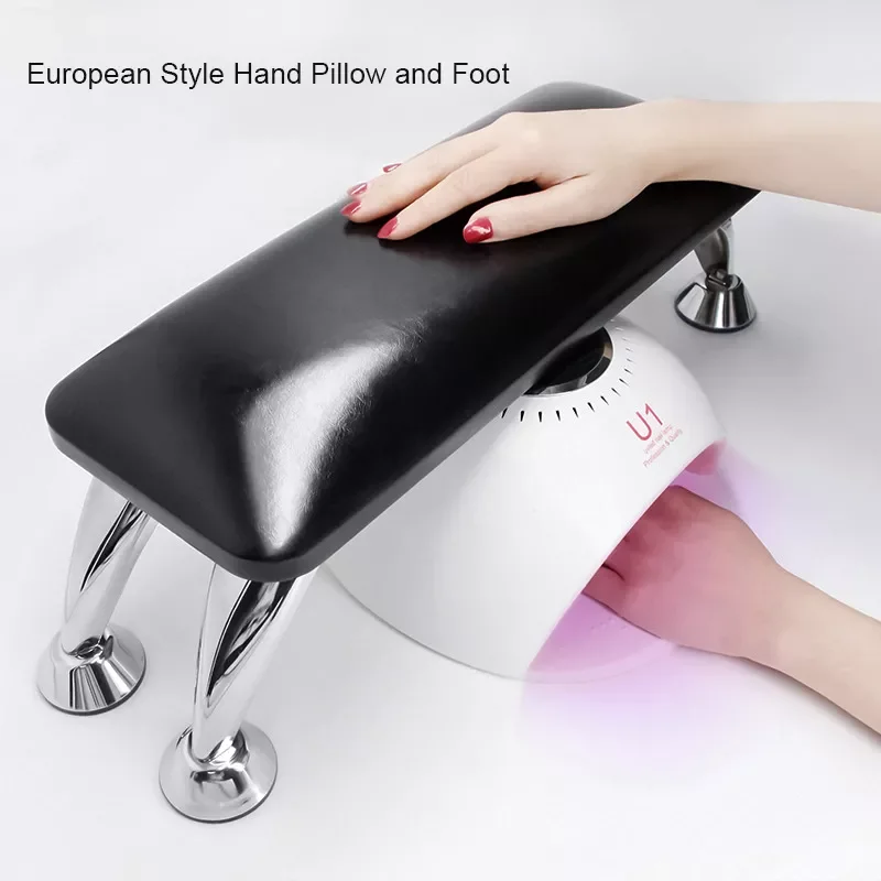 

High Quality Genuine Leather Black White Hand Pillow Rest Manicure Table Hand Cushion Pillow Holder Arm Rests Nail Art Stand 20#
