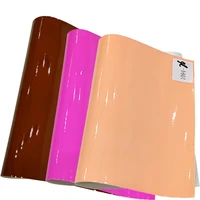 20120cm roll solid color mirror pu faux synthetic leather fabric sheet for making cover bag diy craft sewing materials