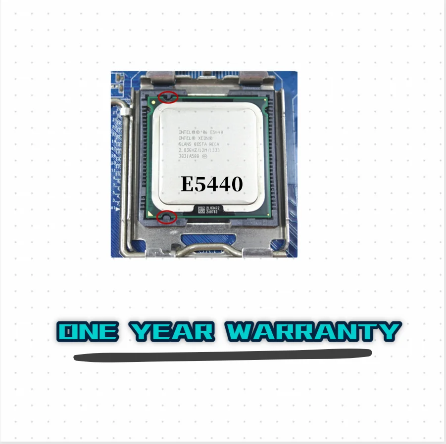 

Intel Xeon E5440 2.83GHz 12MB Quad-Core CPU Processor Works on LGA775 motherboard