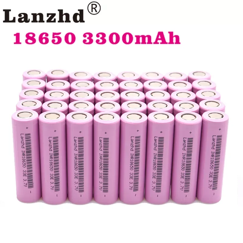 

(8-80pcs) 18650 Rechargeable Batteries 3.7V 30A Lithium Li Ion 18650VTC7 Real Capacity 3300mAh 18650 Battery For Flashlight