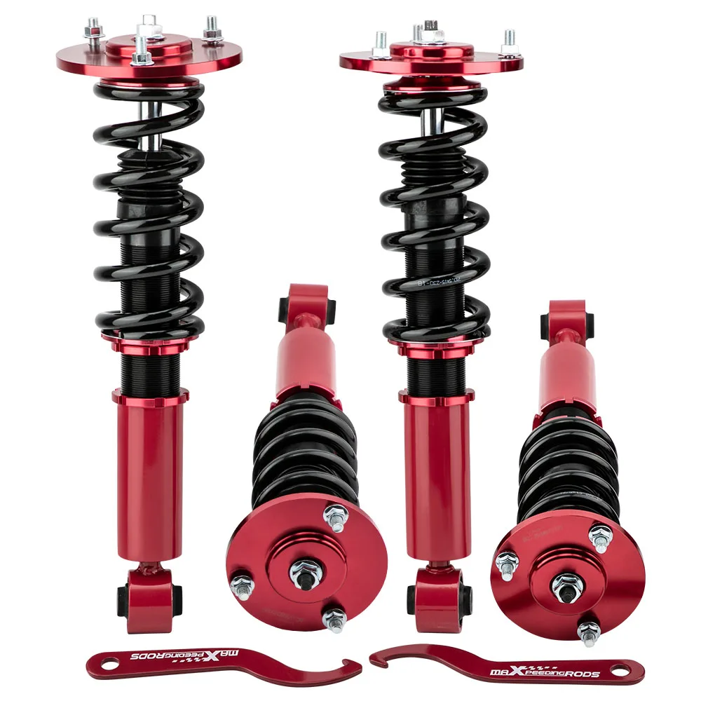 

Air Suspension to Coil Conversion Kit for Ford Expedition Navigator 03-06 Red Suspension Coilovers Struts Lower Coils Spring Kit