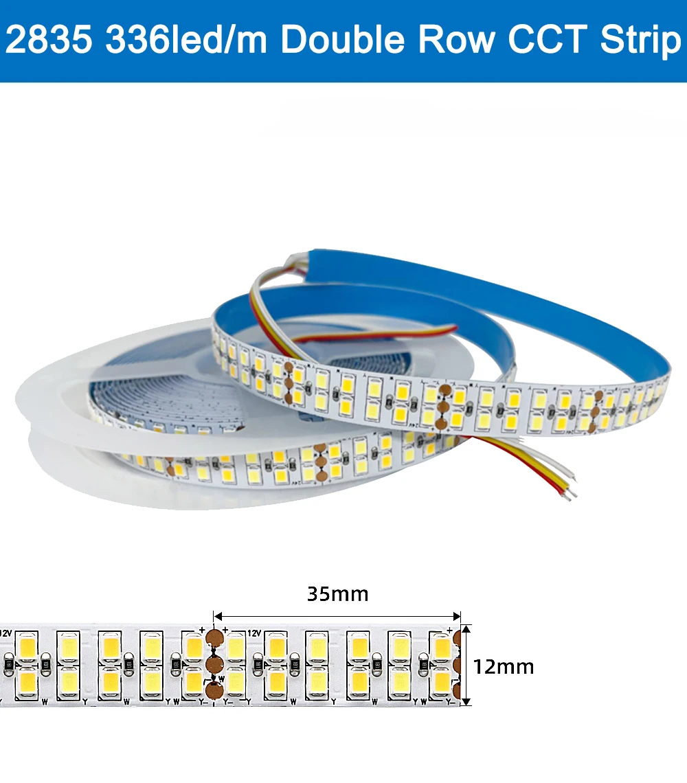 

Двухрядная светодиодная лента Veromount 240/336 LEDs/m 5м двойной белый