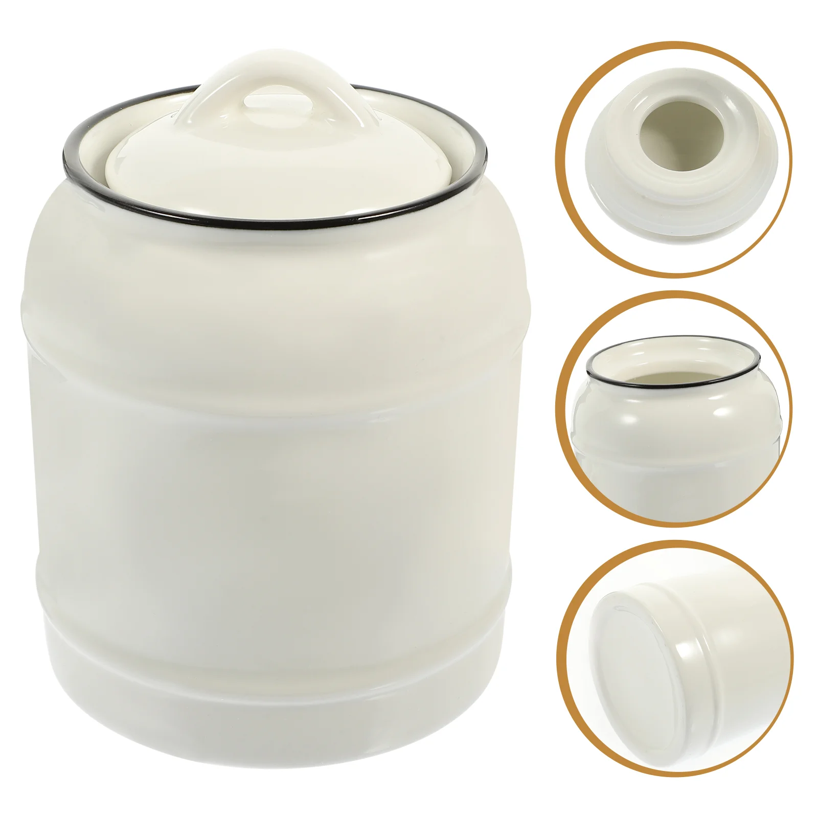 

Tea Ceramic Jar Container Canister Storageholder Coffee Canisters Sugar Dispenser Kitchen Bin Porcelain Cookie Rice Grease