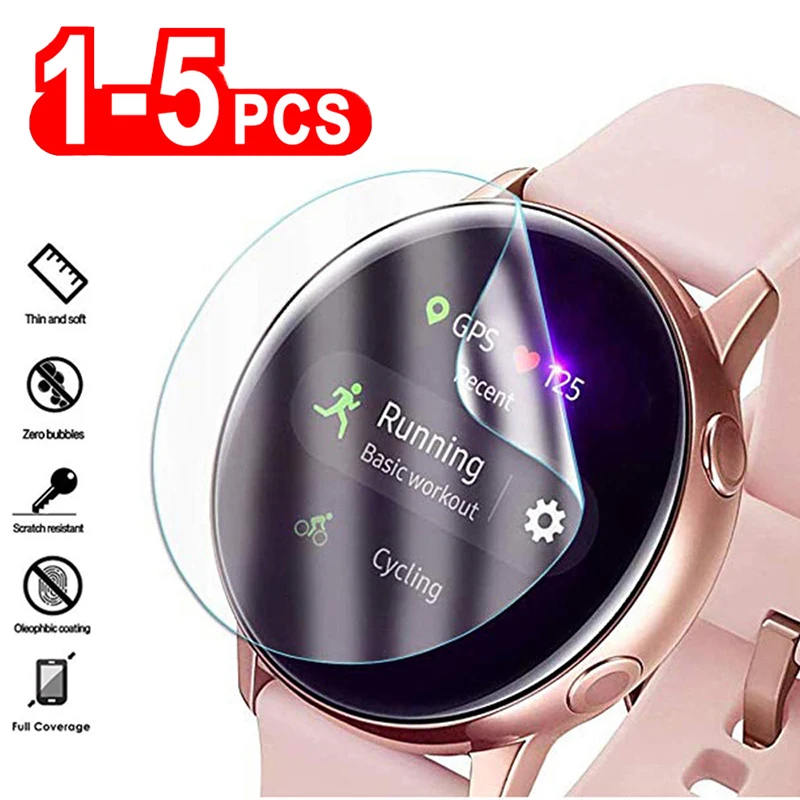 Гидрогелевая пленка для Samsung Galaxy Watch 3 4 Classic 42 мм 46 Защитная экрана 5 Pro 40 44 45