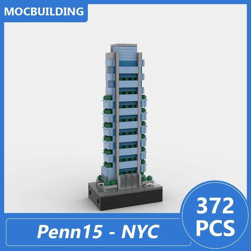 

Penn15 - NYC Model Moc Building Blocks Diy Assemble Bricks Architecture Series Educational Creative Children Toys Gifts 372PCS