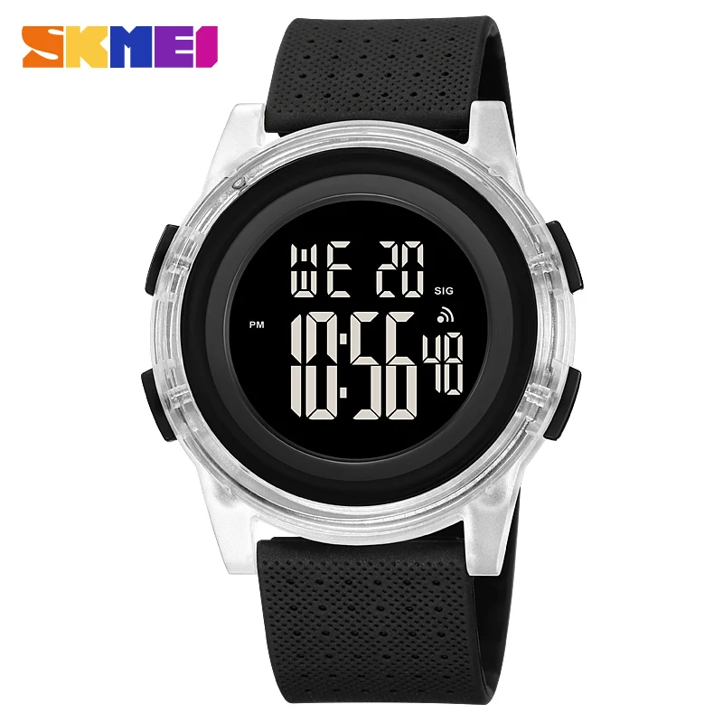 

SKMEI 1997 Fashion Transparent Electronic Watch boy Girl Sport Waterproof Calendar Date Digital Women Watches Men Clock Reloj