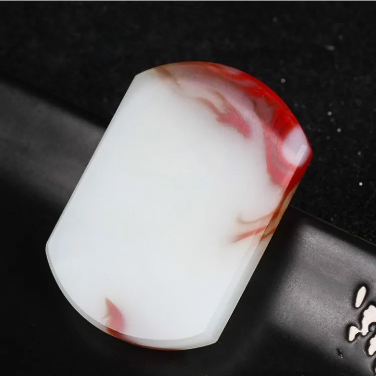 Natural Gobi Bloodstone Drifting Wordless Pendant Simple Joker Pendant Jewelry for Men and Women