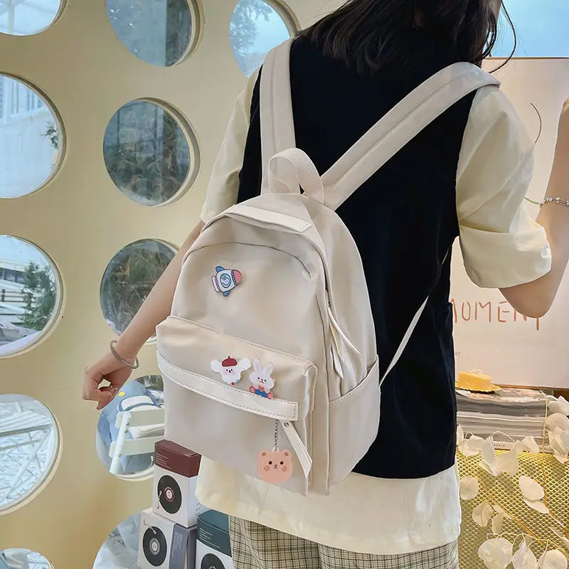 

Маленький мини-рюкзак, простой милый освежающий подходящий ко всему красивый школьный рюкзак для путешествий и покупок, для фотосъемки, Нов...