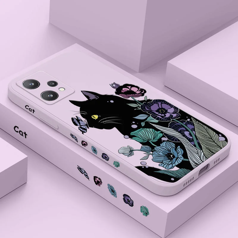 

Cat Playing Case For OPPO Realme 9 9i 8 8i 7 7i 6 Pro Plus C30 C31 C35 C1 C11 C12 C15 C20 C21Y C25 C25S Cover