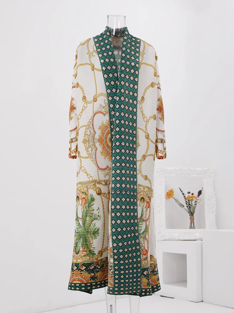 Женская плиссированная ветровка LANMREM винтажная куртка контрастных цветов с