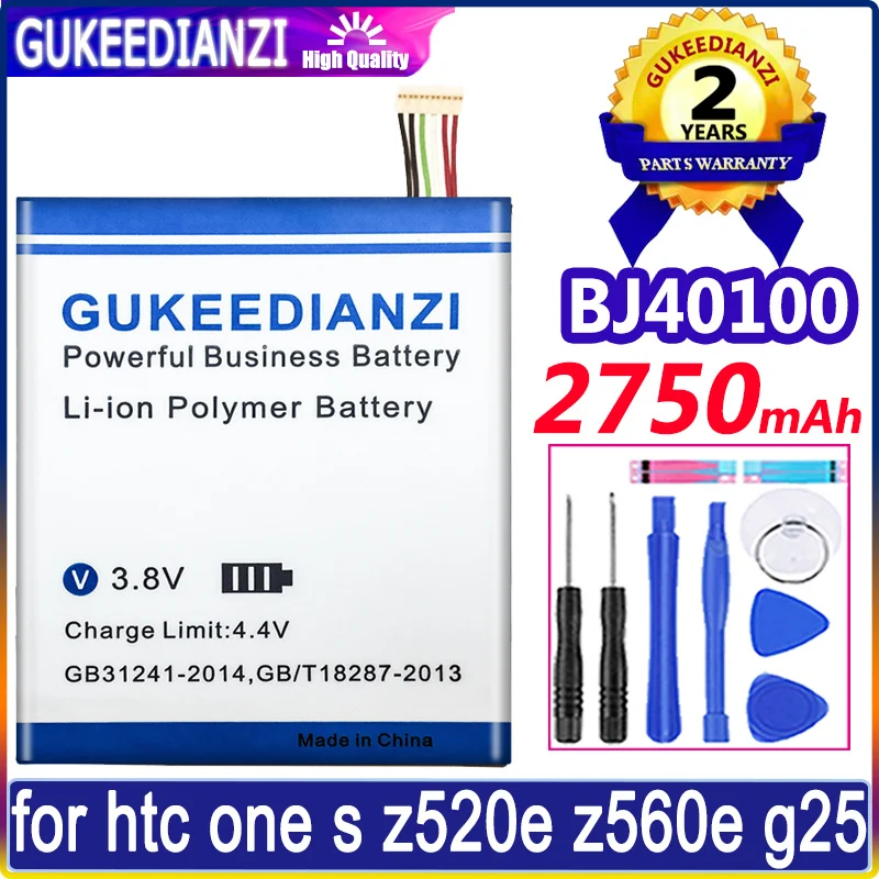 

Аккумулятор 2750 мАч BJ40100 для HTC One S Z520e Z560e G25, батарея + Бесплатные инструменты