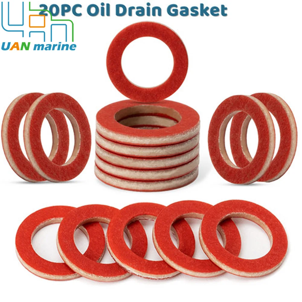 20 шт. красная нижняя передача коробки передач масляный слив прокладка для