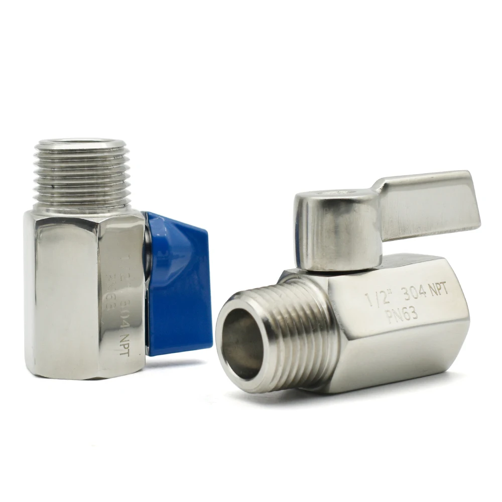 Шаровой мини-клапан из нержавеющей стали SS304/316L 1/8 1/4 3/8 1/2 3/4 BSP