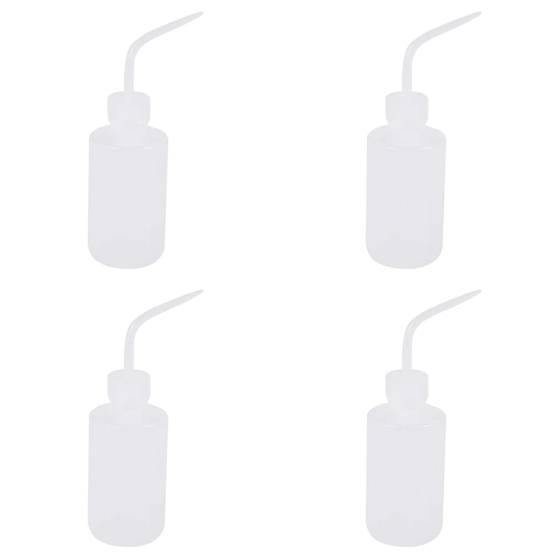 

4 Pcs 250ML 8OZ Capacity Tattoo Wash Clear White Plastic Green Soap Squeeze Bottle