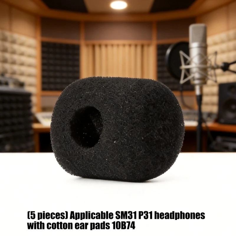 Фото Черный поролоновый чехол Q6PA для ветрозащиты для микрофонов SM31 P31 PGA31TQG SM31FT BLX14/SM31 BLX14/P31, плотно прилегающий. №4