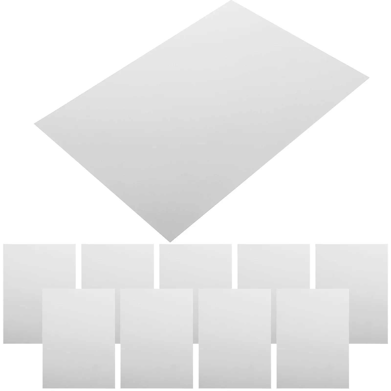 

10 Pcs Black Decor Crafts Making Supplies Plastic Sheeting Thermoplastic Panels White