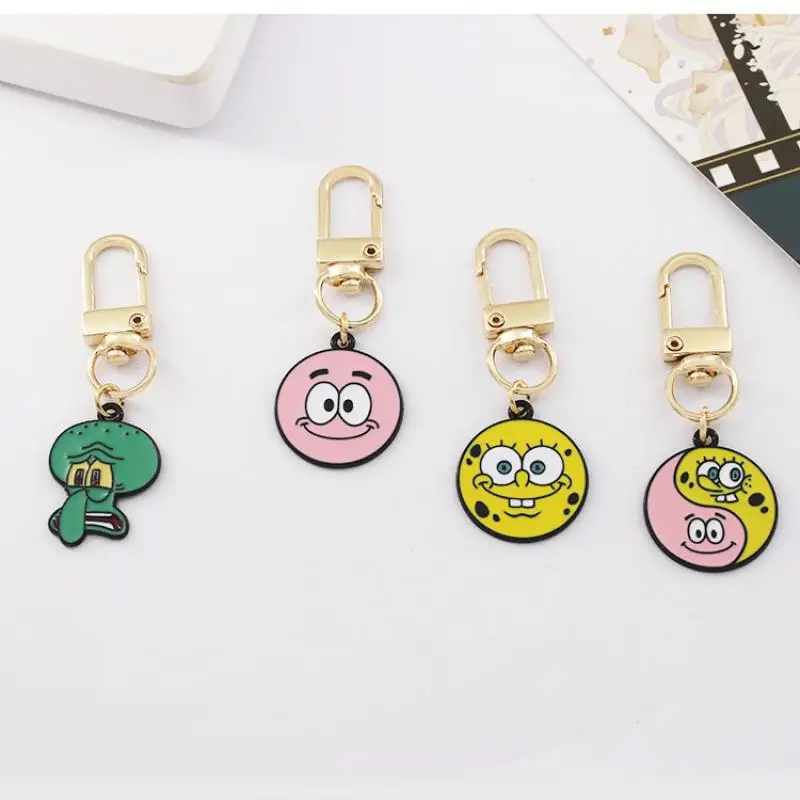 

Милый аксессуар для брелока в стиле аниме, милое украшение в виде губки Сквидварда, подарок на день рождения