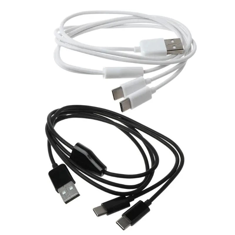 

Dropship Universal 2 in 1 Fast Charging Cord Splitter USB to 2 Type-C Charging Cable