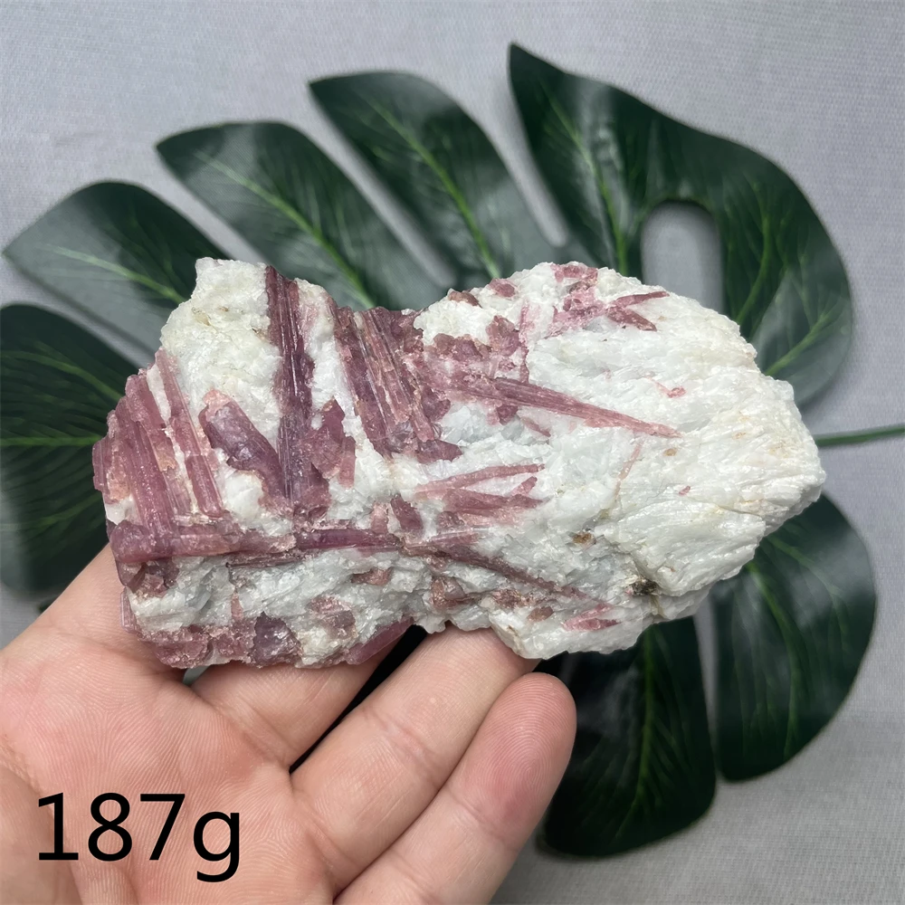 

Natural Gemstone Pink Tourmaline Mineral Specimen Home Garden Room Decorated With Witchcraft Altar Crystal Stone Healing