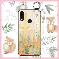 painting flowers Silicone Phone Case For UMIDIGI Power Soft Case ring Wrist Strap Lanyard Wristband