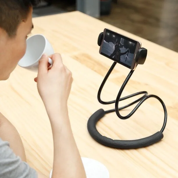 

New Keimav 360° Flexible Lazy Hanging on Neck Phone Bracket Holder for Universal Smart