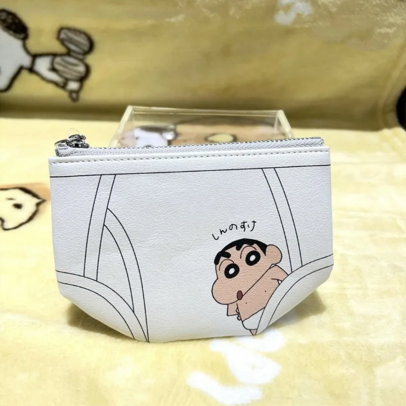 Kawaii Crayon Shin Chan Кошелек для монет аниме маленький кошелек с принтом Шорты внешний