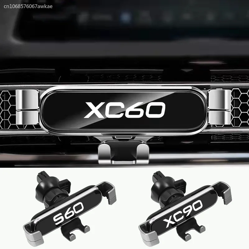 

Car Mobile Phone Holder Air Vent Clip GPS Stand Gravity Navigation Bracket For Volvo XC40 XC60 XC90 S60 S90 V40 V50 V60 V90 T6