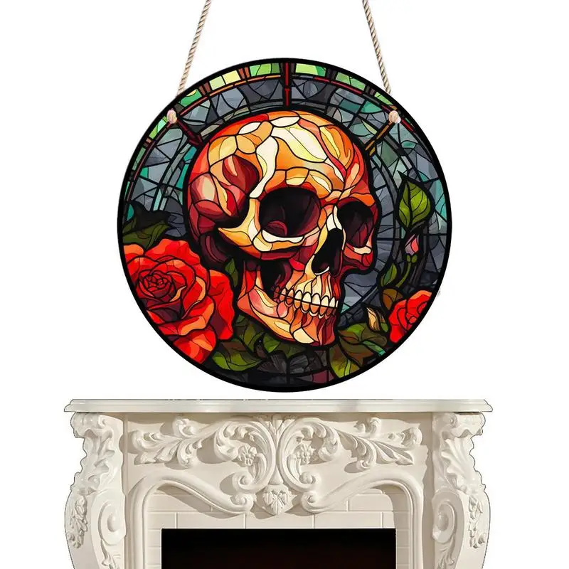 

Хэллоуин скелет знак акриловая страшная дверь череп декор для хэллоуина хэллоуин декор и аксессуары для двора