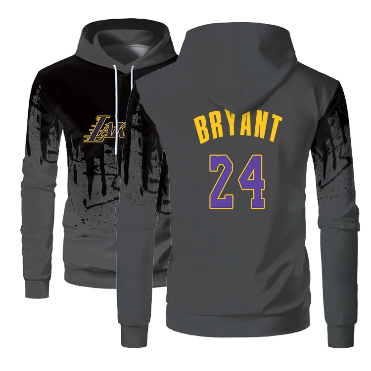 

2022 Mens Casual Sleeve Clothing Trend Slim Fit Basketball Jerseys Cotton #24 BRYANT Sweatshirt Hoodies Int Survetement Homme