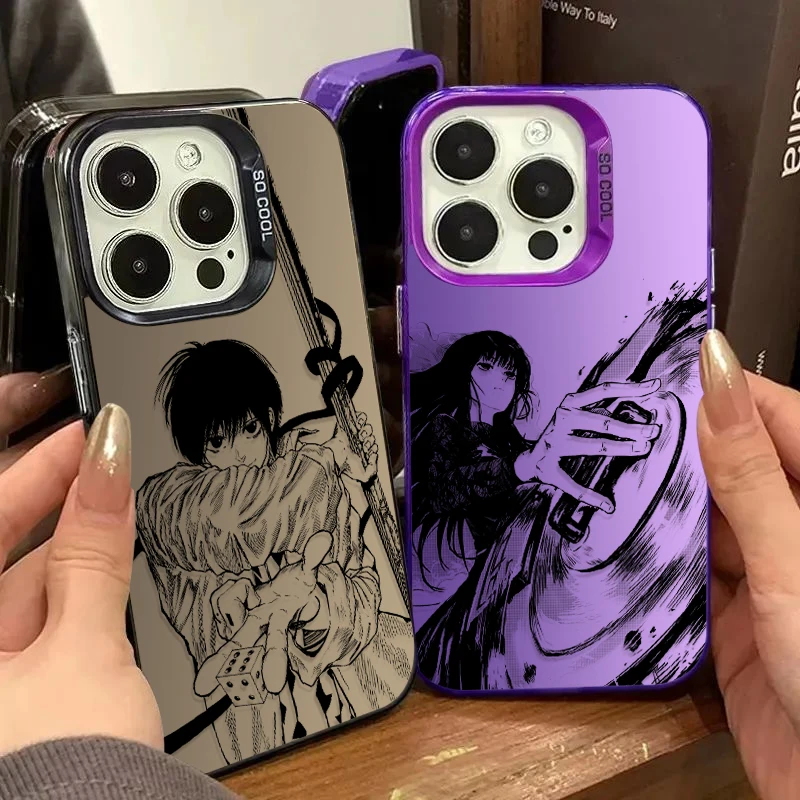 Фото Чехол S-Sakamoto Days Nagumo Dafu Plating для iPhone 17 Air 16 15 11 12 14 13 Pro Max XS X XR Plus 8 7 SE 2020 Противоударный чехол №1