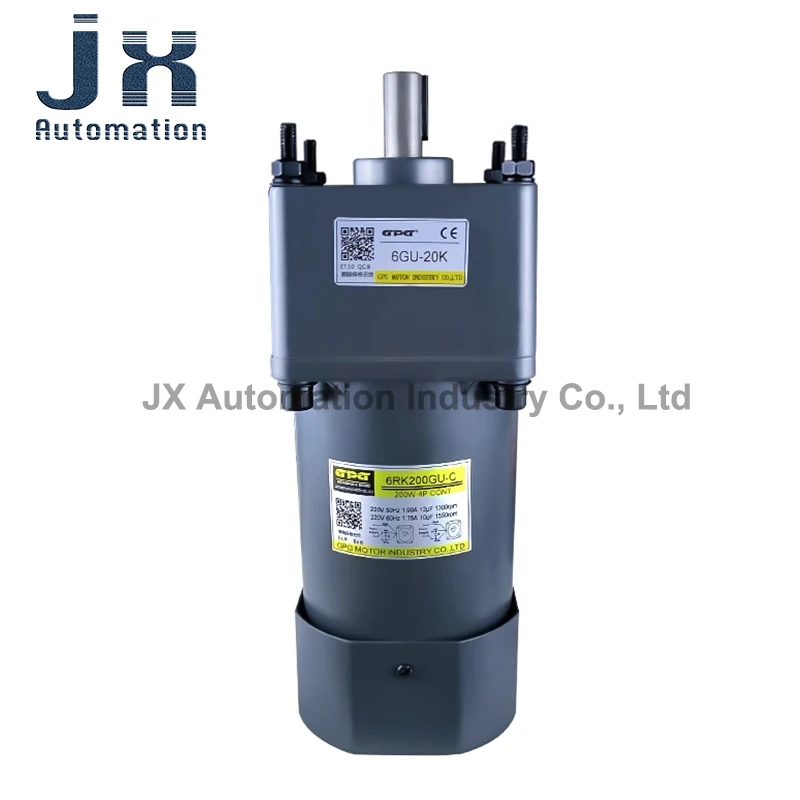 

GPG 220V 200W AC скоростной двигатель 6RK200GU-C + 6GU20K