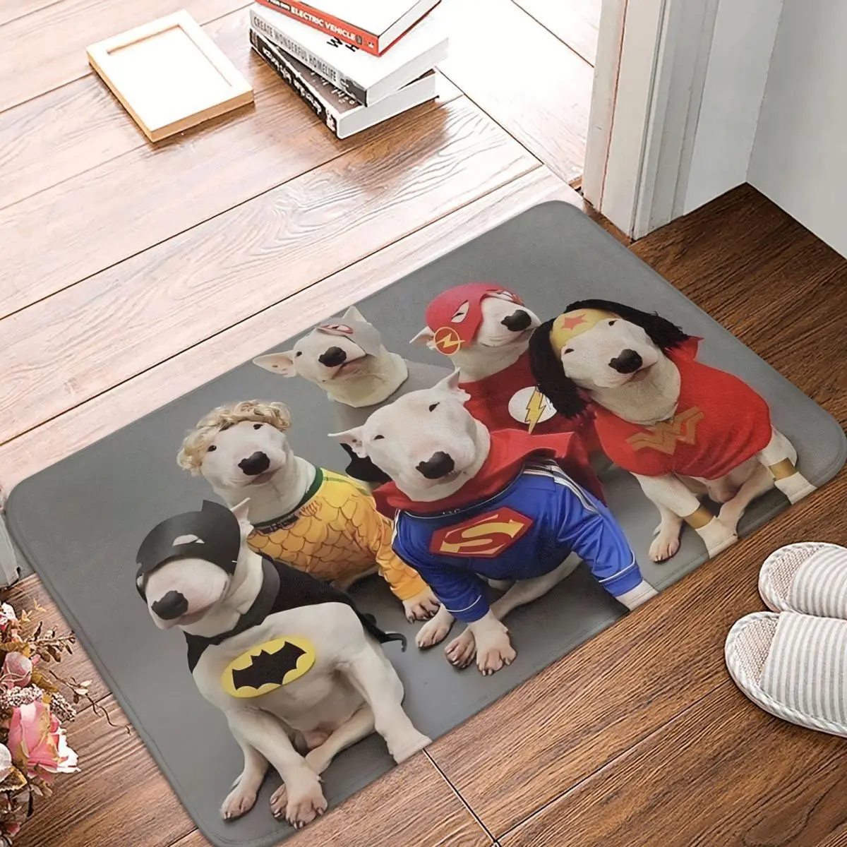 Terrier Pet Dog Bath Mat Antypoślizgowa zabawna mata toaletowa Szybkoschnąca kuchenna Prysznic Drzwi Mata ochronna Maty łazienkowe