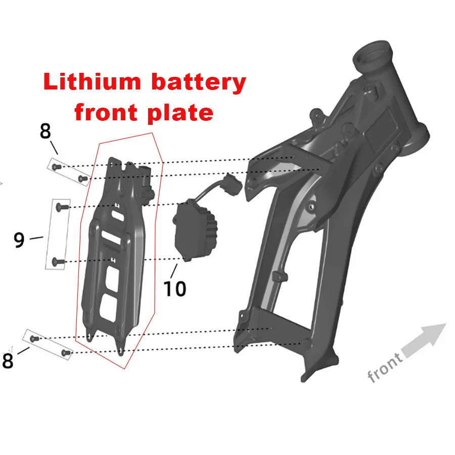 Фото Suron Ultra Bee OEM Origelea Battery Передняя опорная пластина/Ultra bee Battery Задняя опорная пластина Запчасти UB №5