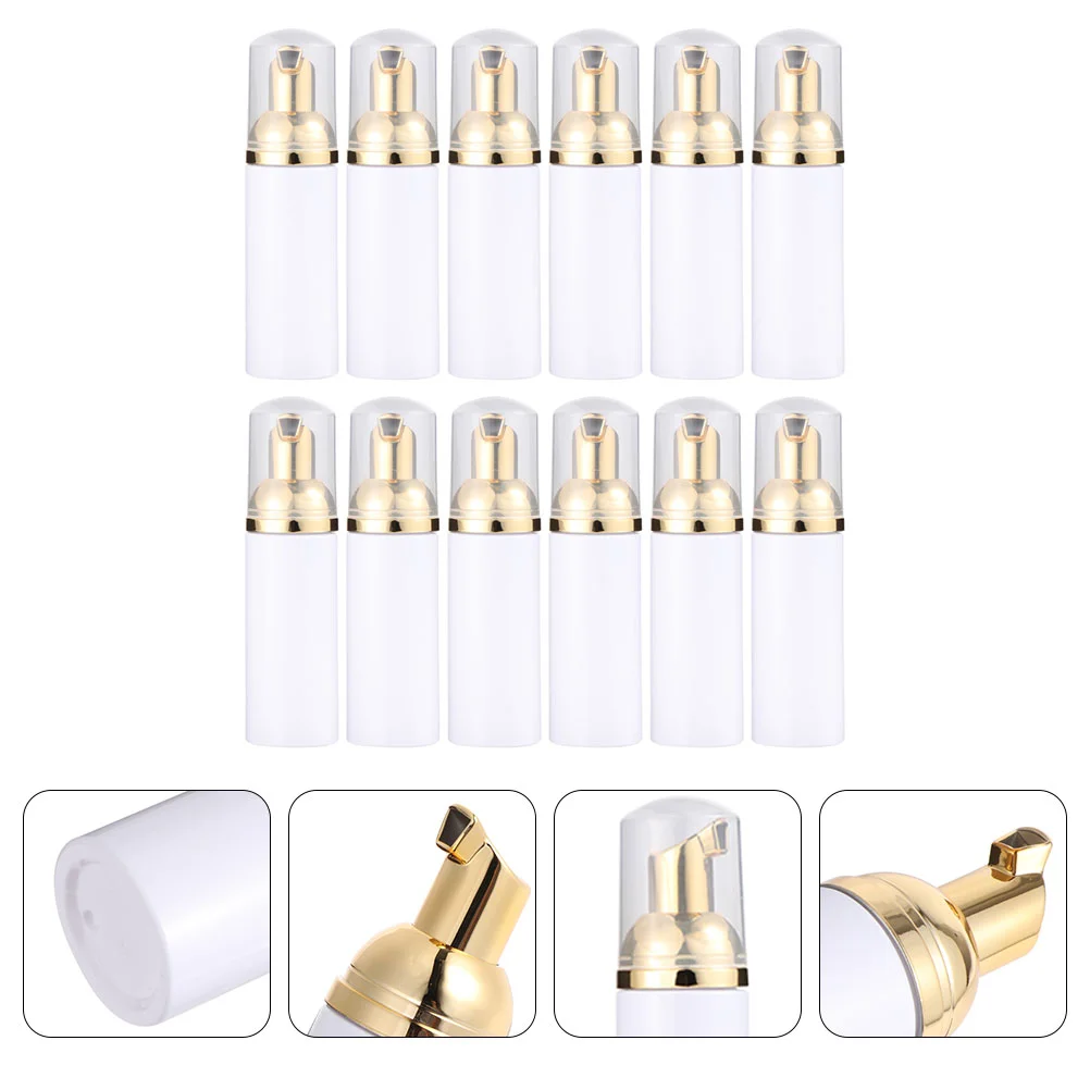 

12Pcs Empty Mousse Bottle Foaming Bottles Facial Cleanser Container Bottles Dispenser Travel Foaming Bottles