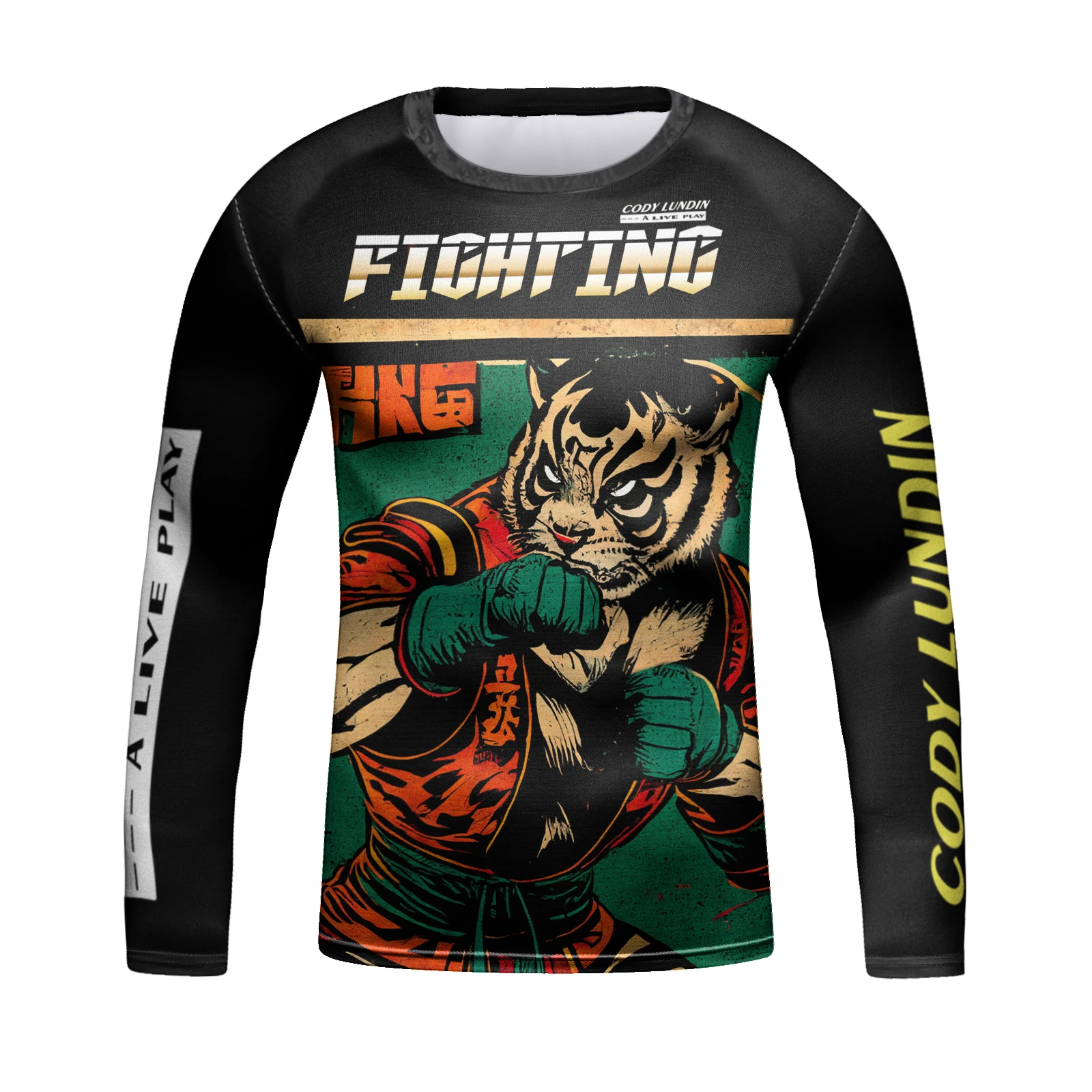 Cody Lundin Sports Sunscreen Shirt For kid's Outdoor Sports 3D Ptinted Unisex Kid's Fighting Clothes jiu jitsu kimono Rashguard