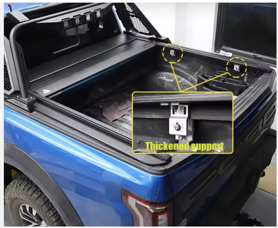 DLS Пикап-кровать с ручной коробкой, выдвижной чехол Tonneau для Toyota HiluxRevo 2015 года выпуска (Sr5 J Deck с передним ограждением) K46A (art.: 3920cdd2dca09) - 3920cdd2dca09