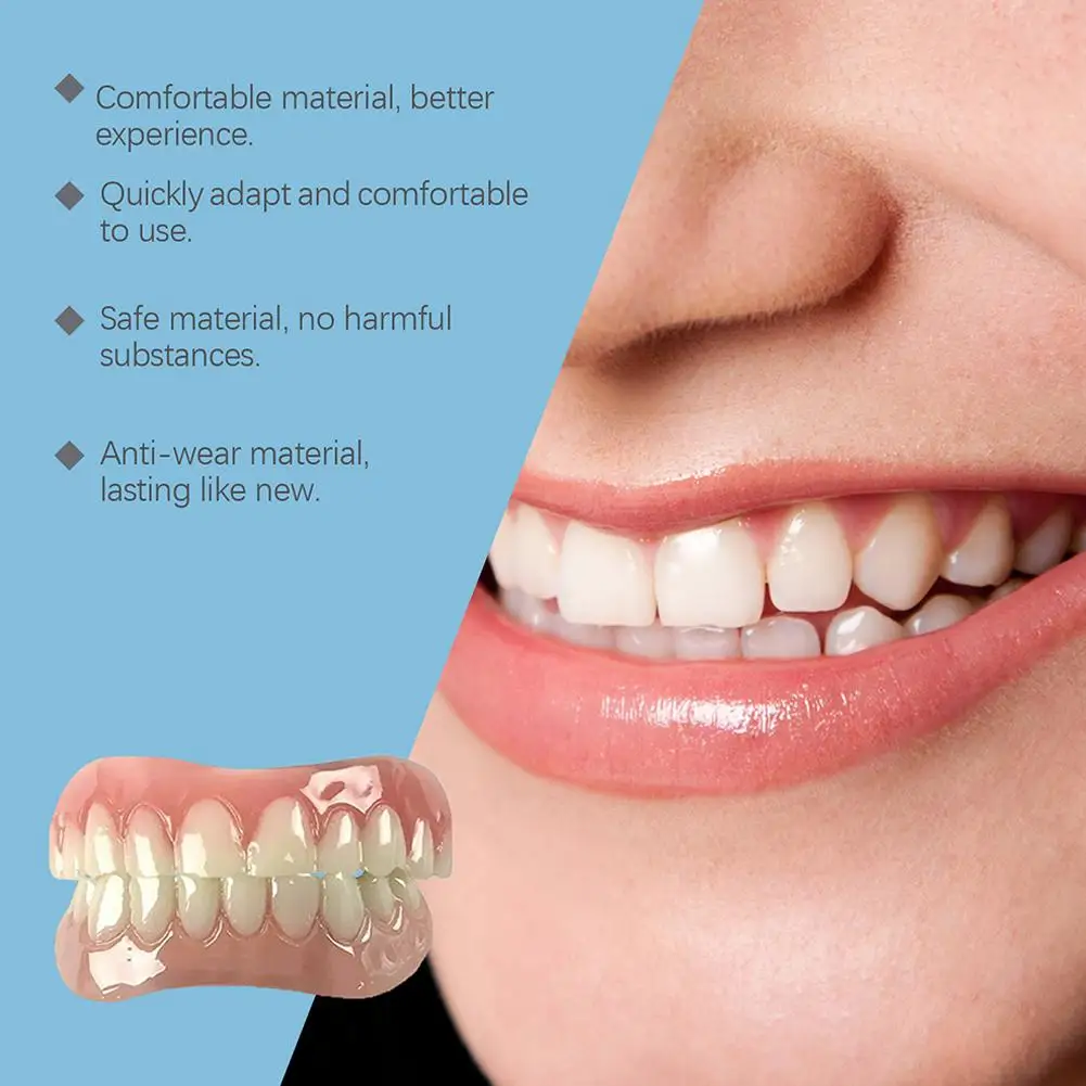 Косметические зубы Силиконовые зубные протезы Улучшают адаптируемость Удобные