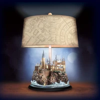 castle table lamps resin home decoration accessories for living rooms home desk accessories desktops ornaments night lights