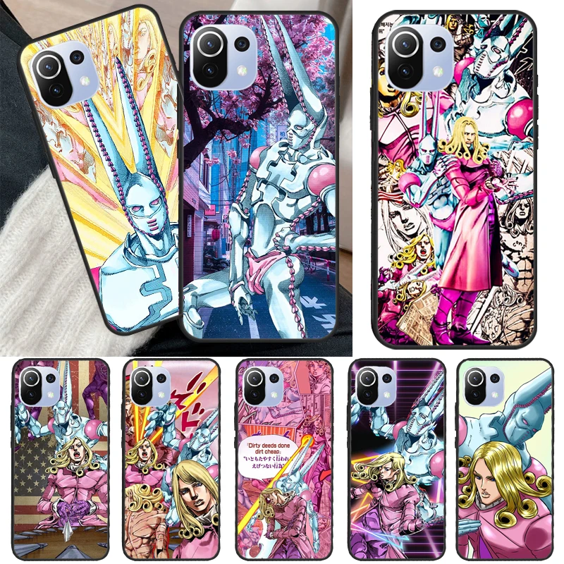 Funny Valentine D4C JoJo's Bizarre SBR Back Case For POCO X4 Pro F1 F2 F3 X3 GT M3 M4 X3 Pro Cover For Xiaomi 11T 12 Pro 11 Lite