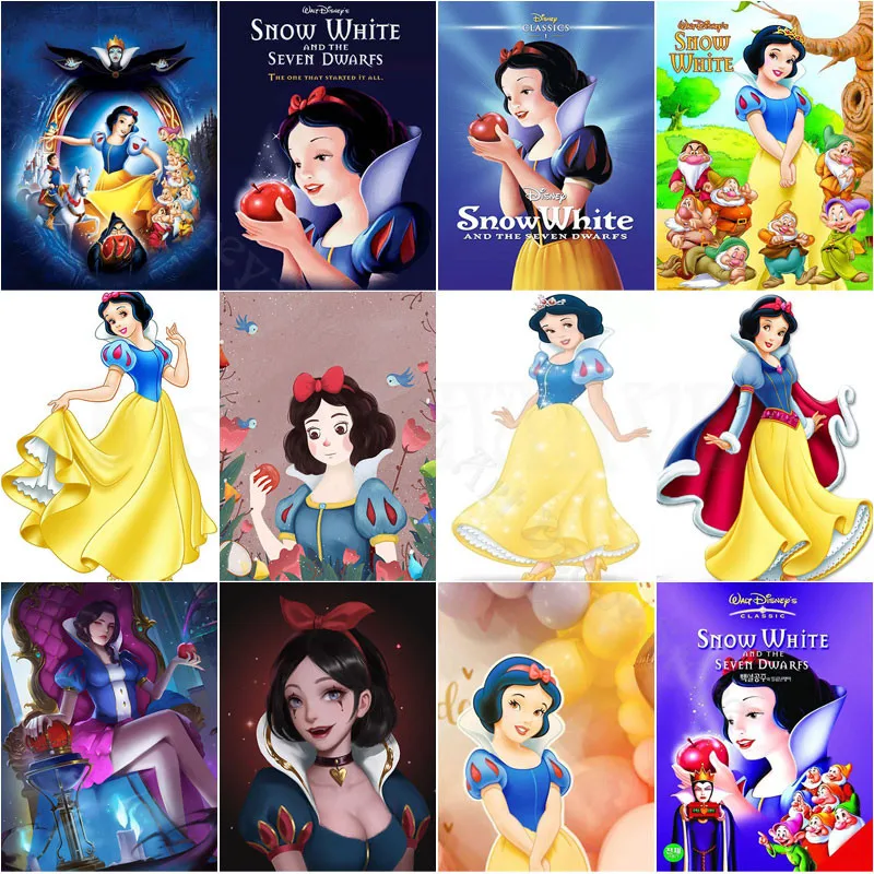 

Алмазная живопись «Белоснежка и семь гномов», Классическая Мозаика из фильмов Диснея, картины для творчества, вышивка, Декор для дома